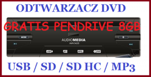 ODTWARZACZ DVD  AUDIOMEDIA AMV 342D SAMOCHODOWY